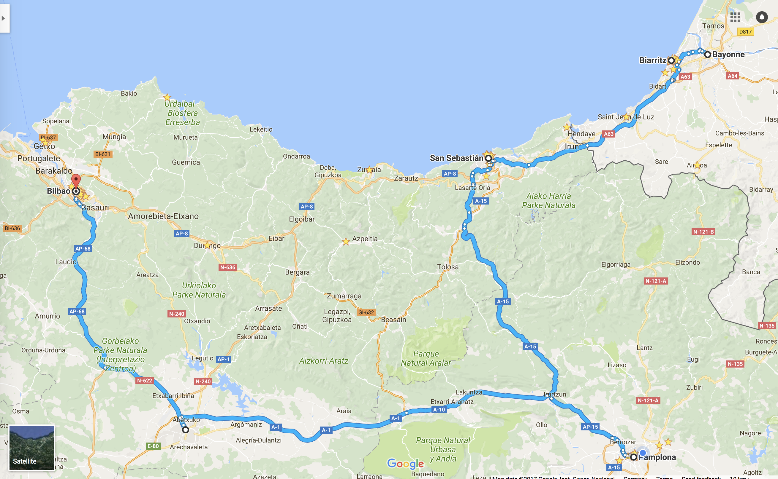 The route